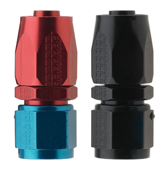 Fragola -4AN Straight Pro-Flow Hose End - Black - awdtuningtx
