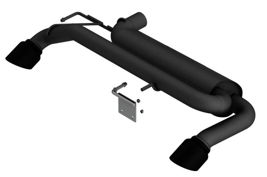 Borla 21-22 Ford Bronco 2.3L 4WD ATAK Axle Back Exhaust w/ Black Coated Tips - awdtuningtx