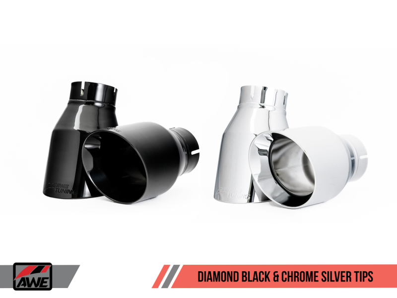 AWE Tuning BMW F22 M235i / M240i Touring Edition Axle-Back Exhaust - Diamond Black Tips (102mm) - awdtuningtx