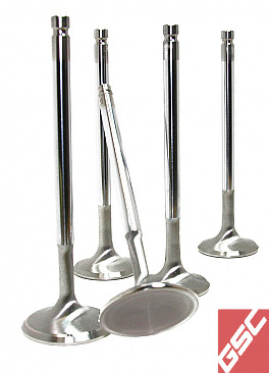 GSC P-D Subaru EJ207/EJ257 Chrome Polished Super Alloy Exhaust Valve - 33mm Head (+1mm) - Set of 50 - awdtuningtx