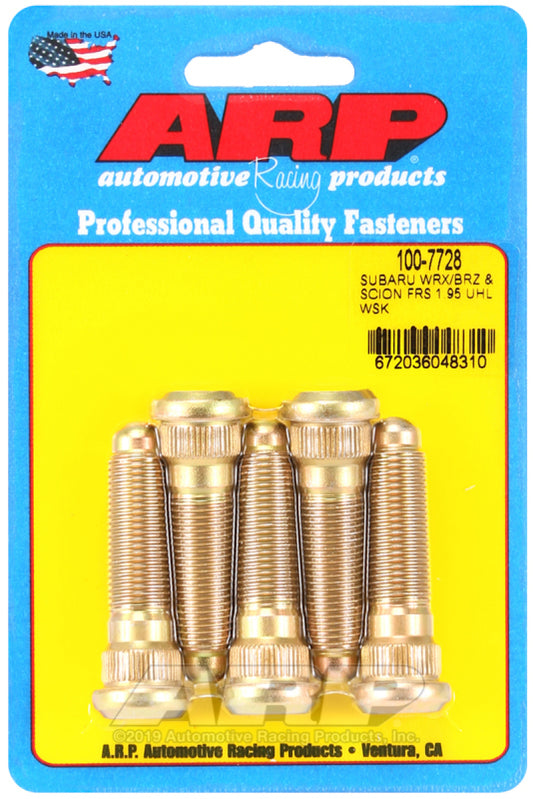 ARP Subaru WRX/BRZ & Scion FRS 1.95 UHL 12mm x 1.25 Wheel Stud Kit (5 Pack) - awdtuningtx
