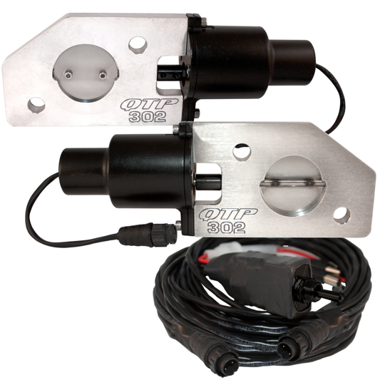 QTP 3in Bolt-On QTEC Electric Cutout Valve - Single - awdtuningtx