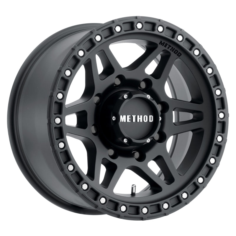 Method MR312 17x8.5 0mm Offset 8x6.5 130.81mm CB Matte Black Wheel - awdtuningtx