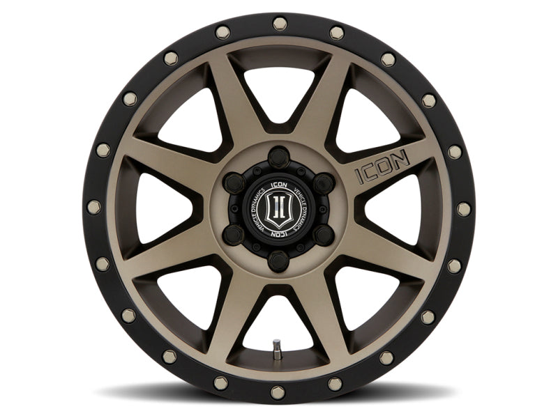 ICON Rebound 17x8.5 6x5.5 25mm Offset 5.75in BS 95.1mm Bore Bronze Wheel - awdtuningtx