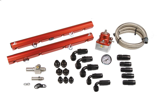 Aeromotive 5.0 Liter Ford Street Billet Fuel Rail System (Ford 5.0 86-98) 5/8in I.D. - awdtuningtx