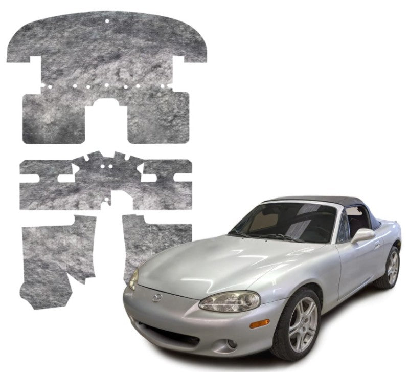 DEI 90-05 Mazda Miata NA & NB Under Carpet Interior Insulation Kit - 1/2in Thick - awdtuningtx