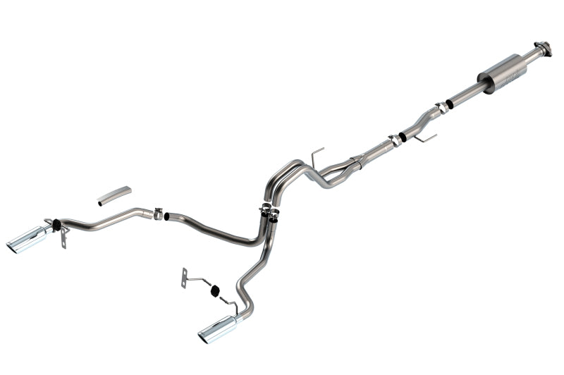 Borla F-150 2021 2.7L/3.5L 4dr CC SB EC STB Lari/King R/Plinum/LTD 3/2.25 SRE CB S-Type CHR Tips - awdtuningtx