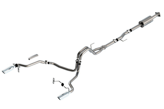 Borla F-150 2021 2.7L/3.5L 4dr CC SB EC STB Lari/King R/Plinum/LTD 3/2.25 SRE CB S-Type CHR Tips - awdtuningtx