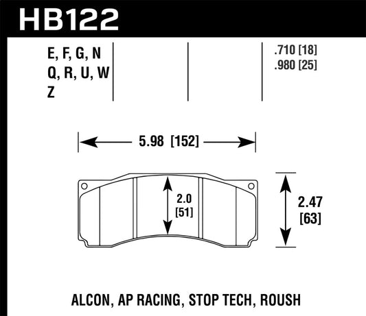 Hawk 2007 Ford Mustang Saleen S281 Extreme HPS 5.0 Front Brake Pads - awdtuningtx