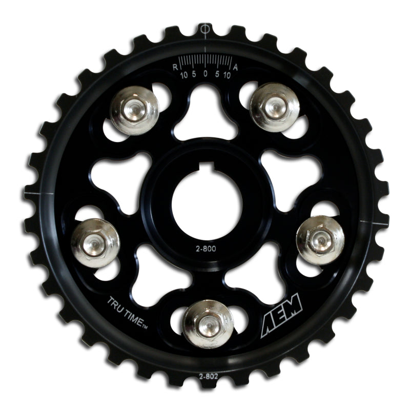 AEM 90-91 Acura Interga RS LS GS & GSR/ 99-00 Honda Civic Si Black Tru-Time Cam Gear - awdtuningtx