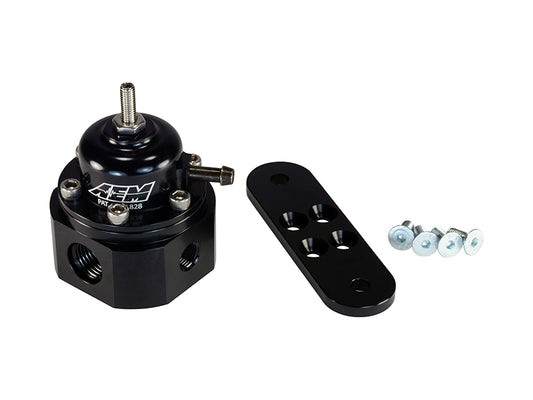 AEM Universal Black Adjustable Fuel Pressure Regulator - awdtuningtx