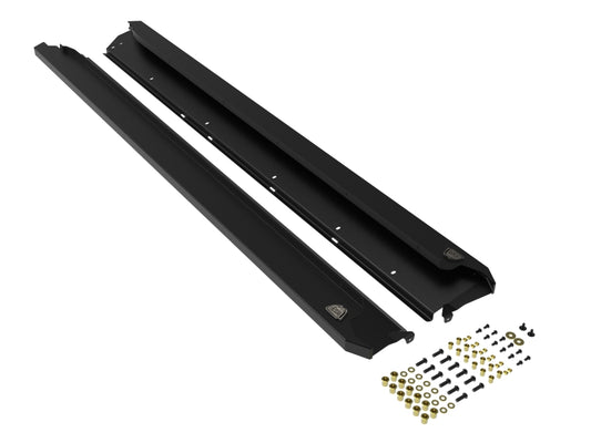 aFe POWER 10-14 Subaru Outback H4 2.5L / H6 3.6L Terra Guard Trail Steps - Black - awdtuningtx