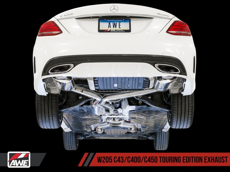 AWE Tuning Mercedes-Benz W205 C450 AMG / C400 Touring Edition Exhaust - awdtuningtx