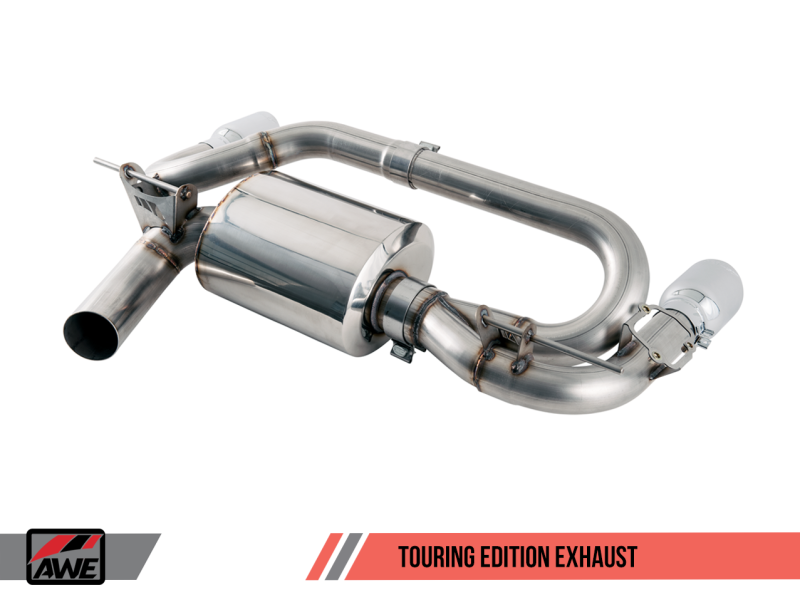 AWE Tuning BMW F22 M235i / M240i Touring Edition Axle-Back Exhaust - Diamond Black Tips (102mm) - awdtuningtx