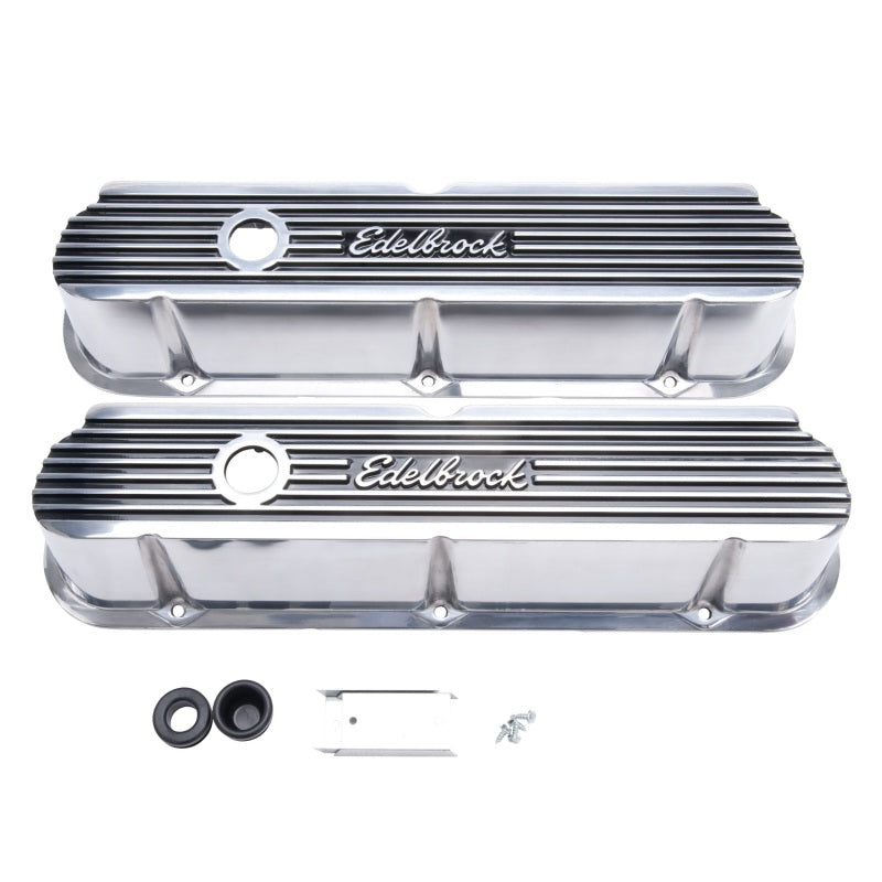 Edelbrock Valve Cover Elite II Series Ford 289-302-351W CI V8 Tall Polished - awdtuningtx