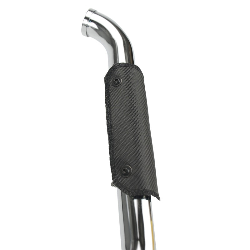 DEI Pipe Shield w/Stainless Steel Clamps - 4in x 8in - Onyx - awdtuningtx
