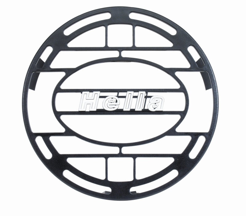 Hella Stone Shield Round Plastic Black Hella Logo Light Cover - awdtuningtx