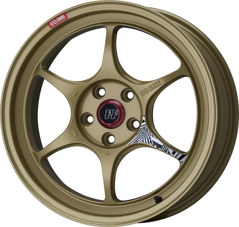Enkei PF06 18x9.5 5x114.3 27mm Offset 75mm Bore Gold - awdtuningtx