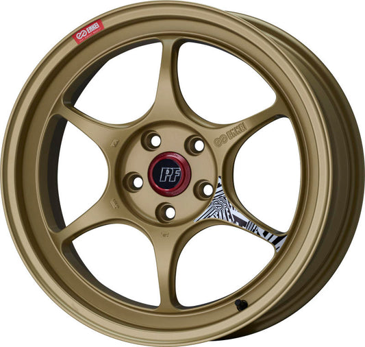 Enkei PF06 18x9.5 5x114.3 27mm Offset 75mm Bore Gold - awdtuningtx