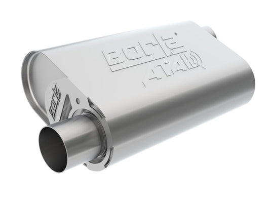 Borla CrateMuffler LS3 ATAK 2.5in Offset/Offset 14inx4.35inx9in Muffler - awdtuningtx