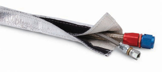 DEI Heat Shroud 2-1/2in x 3ft - Aluminized Sleeving-Hook and Loop Edge - awdtuningtx