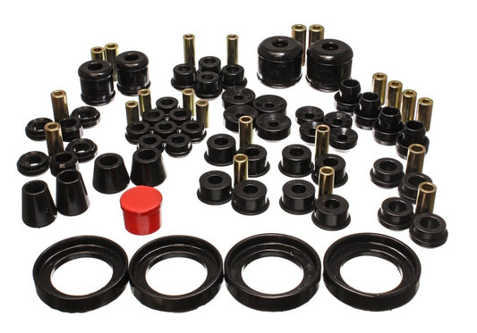 Energy Suspension 97-01 Honda Prelude (Type SH Only) Black Hyper-Flex Master Bushing Set - awdtuningtx
