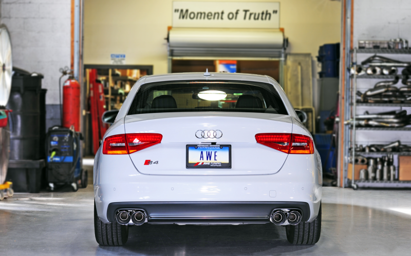 AWE Tuning Audi B8.5 S4 3.0T Touring Edition Exhaust System - Chrome Silver Tips (102mm) - awdtuningtx