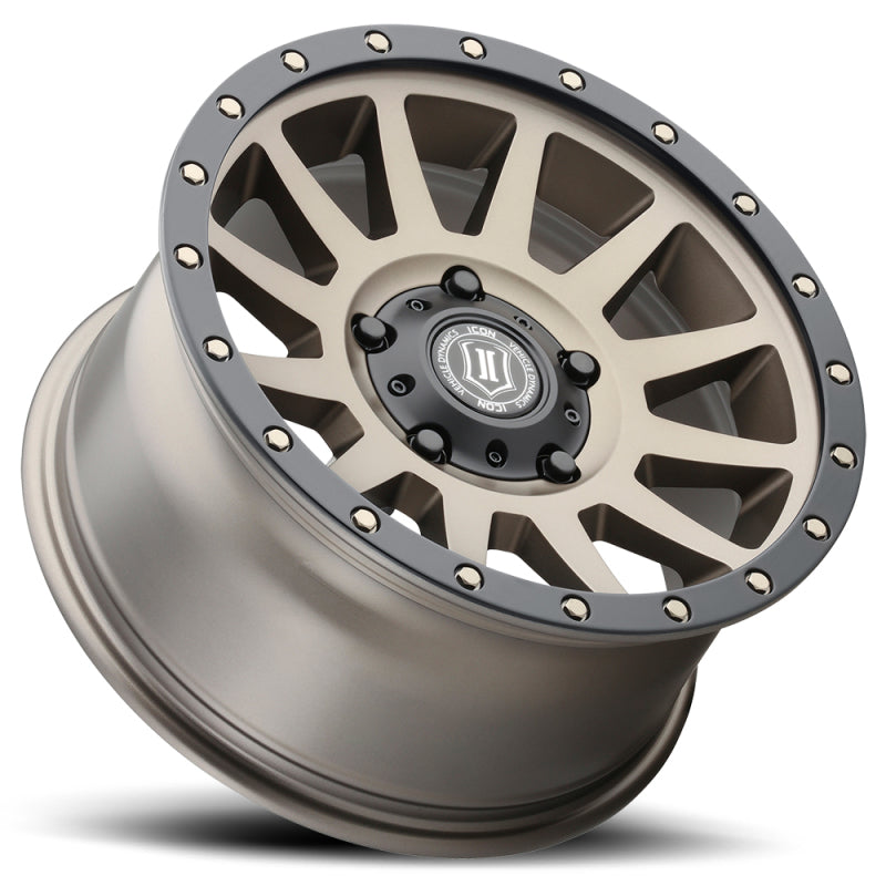 ICON Compression 17x8.5 5x150 25mm Offset 5.75in BS 110.1mm Bore Bronze Wheel - awdtuningtx
