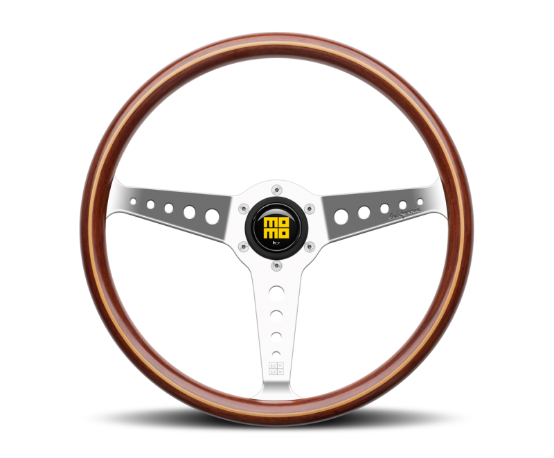 Momo California Wood Steering Wheel 360 mm - Mahogany Wood/Pol Spokes - awdtuningtx