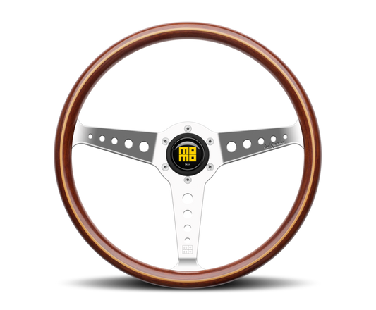 Momo California Wood Steering Wheel 360 mm - Mahogany Wood/Pol Spokes - awdtuningtx