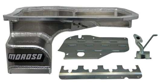 Moroso Mitsubishi Evo 7/8/9 (w/Lower Intercooler Pipe) Road Race Baffled Wet Sump 6.5qt Alum Oil Pan - awdtuningtx
