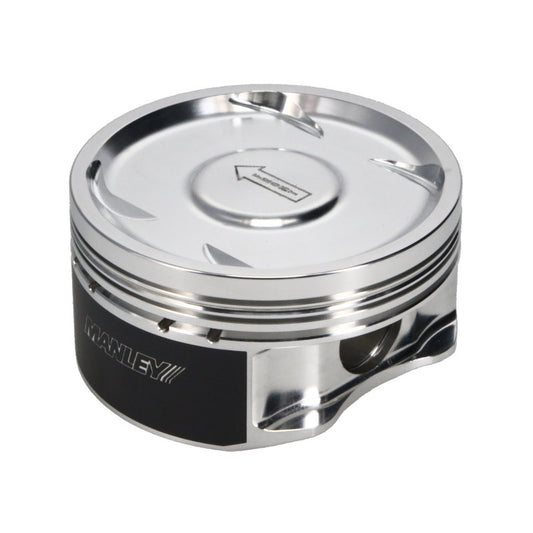 Manley 04+ Subaru WRX STi (EJ257) STD Stroke 99.5mm STD Bore 8.5:1 Dish Piston Set with Rings - awdtuningtx