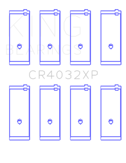 King Toyota 4AGE 4AGZE 16V 1.6L (Size STD) Performance Rod Bearing Set - awdtuningtx