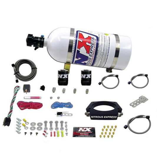 Nitrous Express GM LS 90mm Nitrous Plate Kit (50-400HP) w/10lb Bottle - awdtuningtx