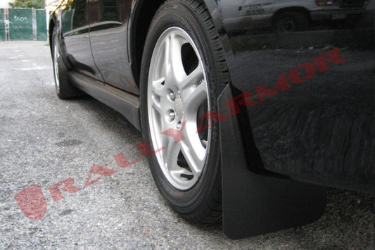 Rally Armor 02-07 Subaru WRX/STI/RS/2.5i (wagons req mod) Basic Black Mud Flap w/ Black Logo - awdtuningtx