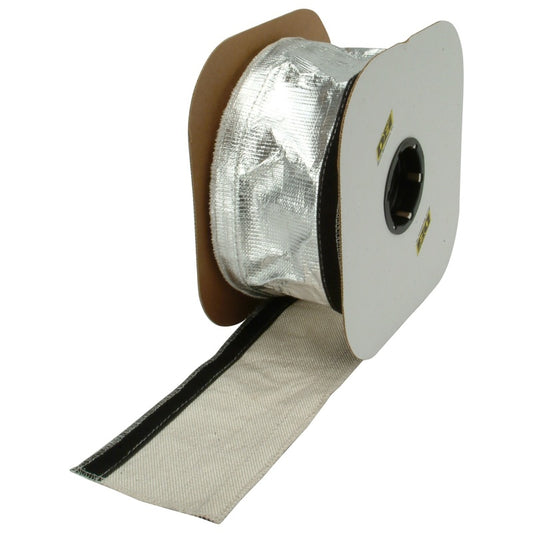 DEI Heat Shroud 2-1/2in x 50ft Spool - Aluminized Sleeving-Hook and Loop Edge - awdtuningtx