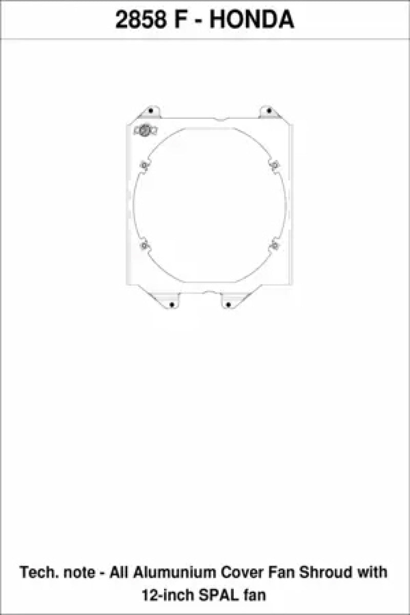 CSF 92-00 Honda Civic All-Aluminum Fan Shroud w/12in SPAL Fan - awdtuningtx