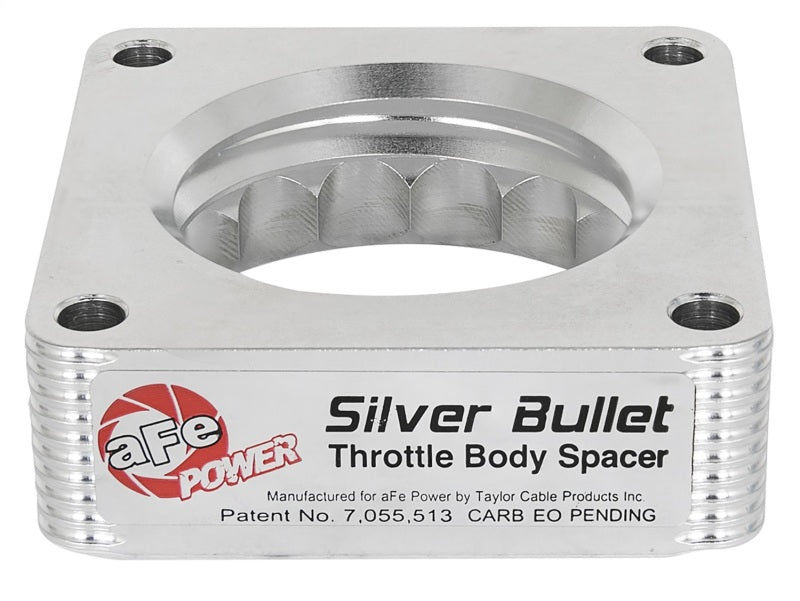aFe Silver Bullet Throttle Body Spacer 03-06 Nissan 350Z V6 3.5L (VQ35DE) - awdtuningtx