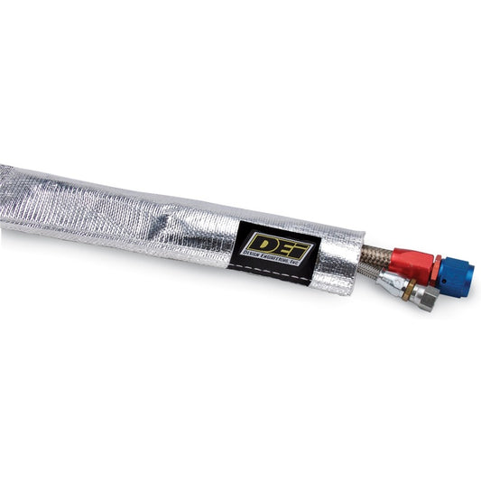DEI Heat Sheath 1-1/4in I.D. x 3ft - Aluminized Sleeving - Sewn Edge - awdtuningtx