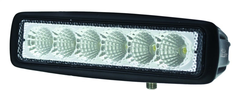Hella Value Fit Mini 6in LED Light Bar - Flood Beam Pedestal - awdtuningtx