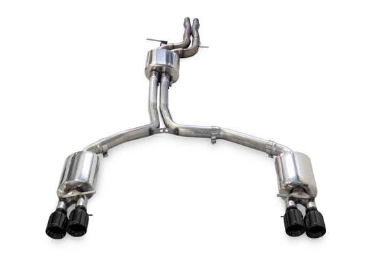 AWE Tuning Audi C7.5 A6 3.0T Touring Edition Exhaust - Quad Outlet Diamond Black Tips - awdtuningtx