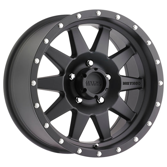 Method MR301 The Standard 18x9 +18mm Offset 5x150 116.5mm CB Matte Black Wheel - awdtuningtx