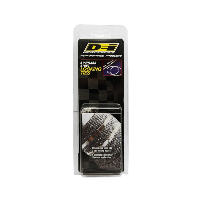 DEI Stainless Steel Locking Tie 8in - 8 per pack - awdtuningtx
