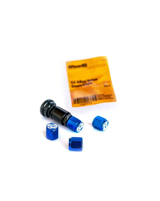 Fifteen52 Valve Stem Cap Set - Blue - 4 Pieces - awdtuningtx