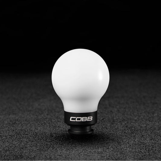 Cobb Subaru 5-Speed COBB Knob - White Knob w/ Stealth Black - awdtuningtx