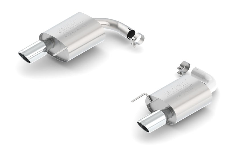 Borla Atak S Rear Section 15-17 Ford Mustang GT 5.0L V8 MT/AT 2.5in pipe 4in tip - awdtuningtx