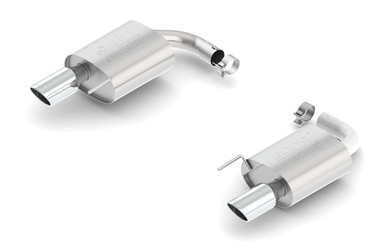 Borla Atak S Rear Section 15-17 Ford Mustang GT 5.0L V8 MT/AT 2.5in pipe 4in tip - awdtuningtx