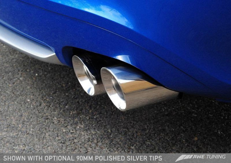 AWE Tuning Audi B8.5 S5 3.0T Track Edition Exhaust - Chrome Silver Tips (90mm) - awdtuningtx