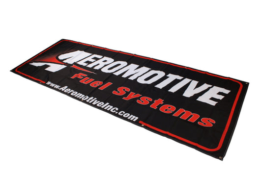 Aeromotive Banner - 32in x 92in (Black/Red) - awdtuningtx