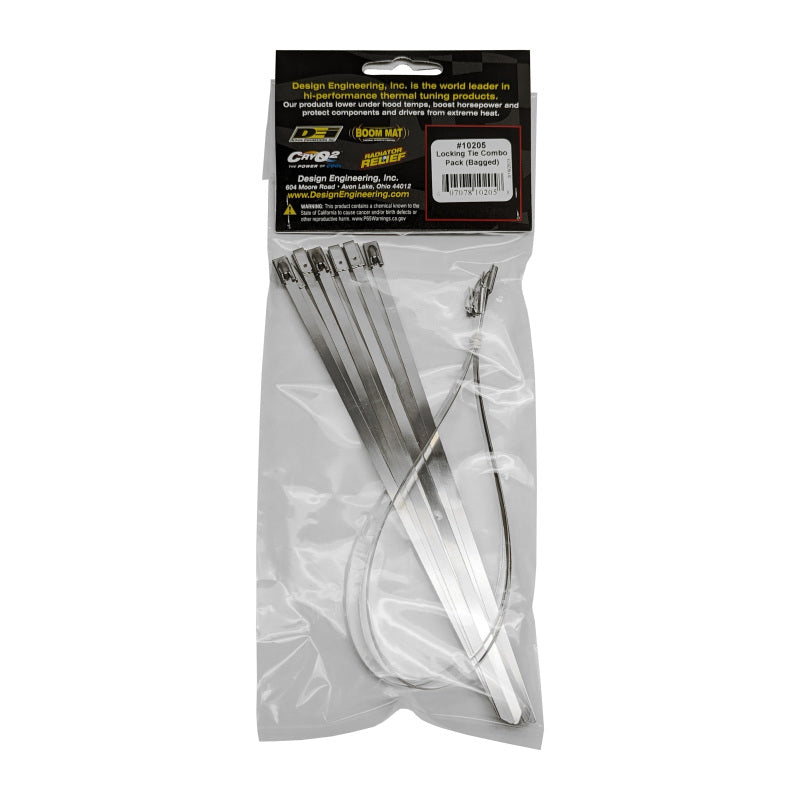 DEI Stainless Steel Locking Tie Eight 8in and Four 14in per pack - awdtuningtx